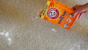 baking soda cleaning carpets